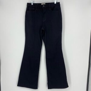 NWT Universal Thread High Rise Flare No Fade Black Jean Fitted Hip Size 12